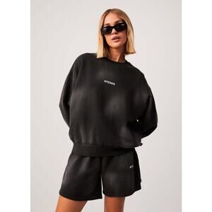 Afends Boundless - Recycled Crew Neck Jumper - S - Black